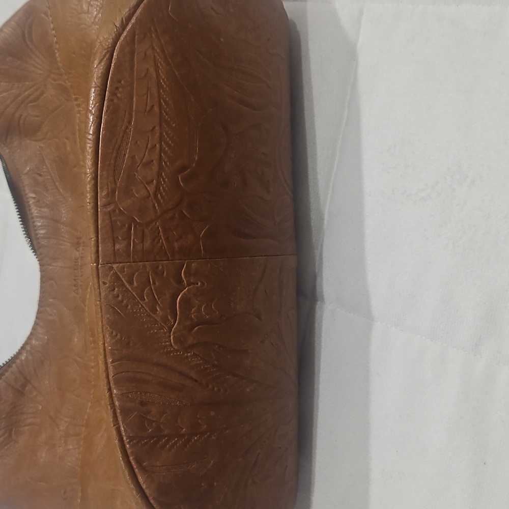 American leather company, western floral, satchel purse, shoulder length - Picture 7 of 10